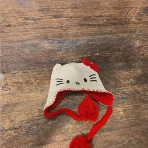 Hello Kitty Red and White Kids Hat